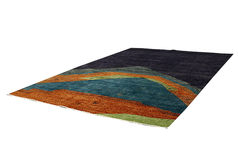 Multi Colored Gabbeh 8' 1 x 9' 9 - No. 61187 - ALRUG Rug Store