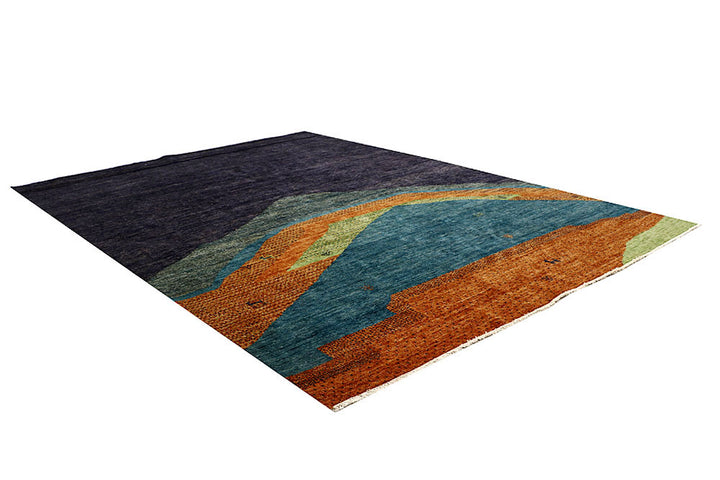 Multi Colored Gabbeh 8' 1 x 9' 9 - No. 61187 - ALRUG Rug Store