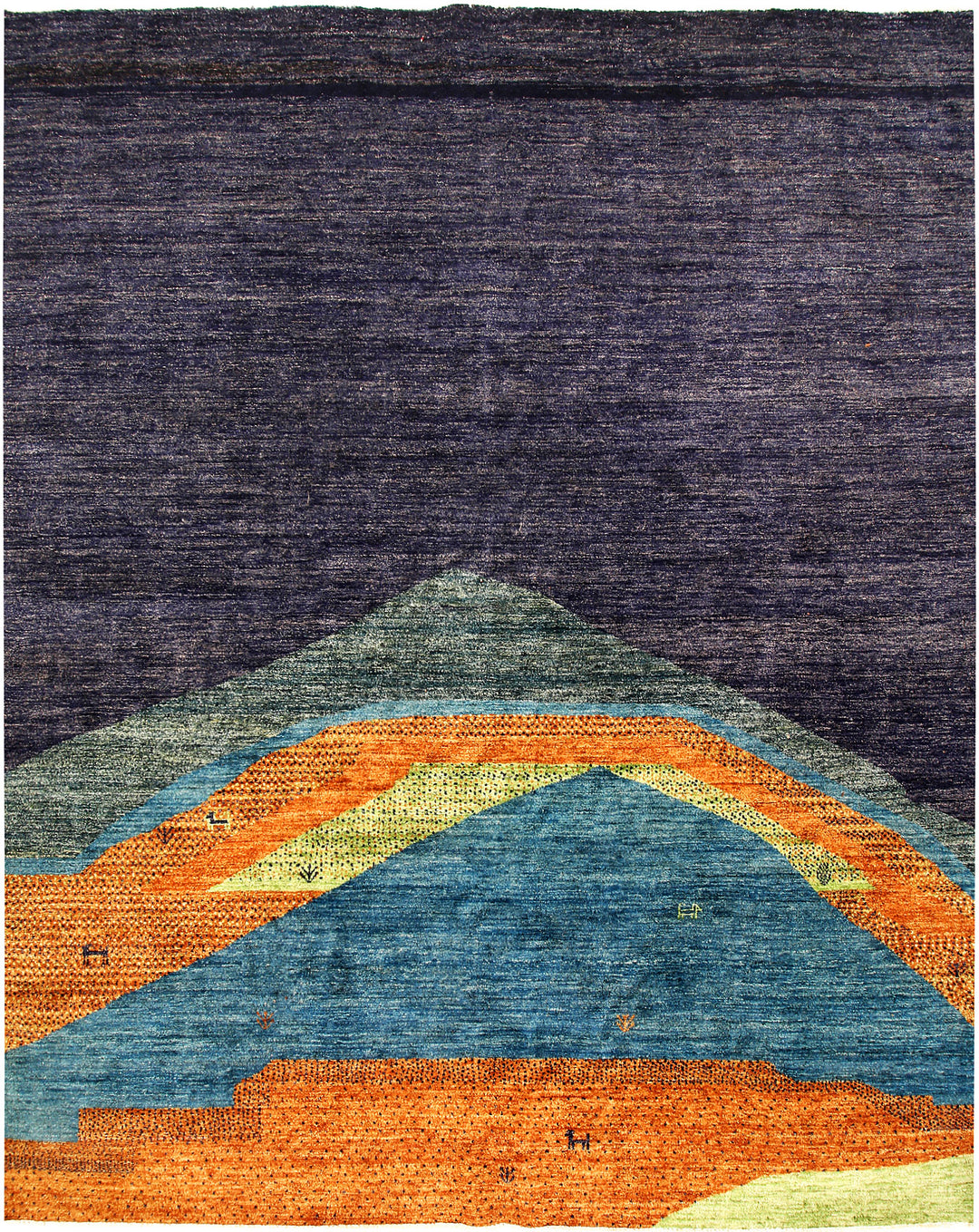 Multi Colored Gabbeh 8' 1 x 9' 9 - No. 61187 - ALRUG Rug Store