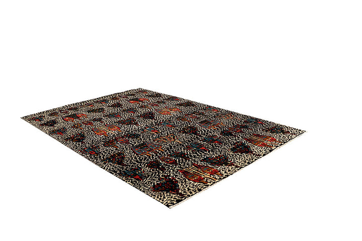 Multi Colored Gabbeh 5' 6 x 7' 10 - No. 61188 - ALRUG Rug Store