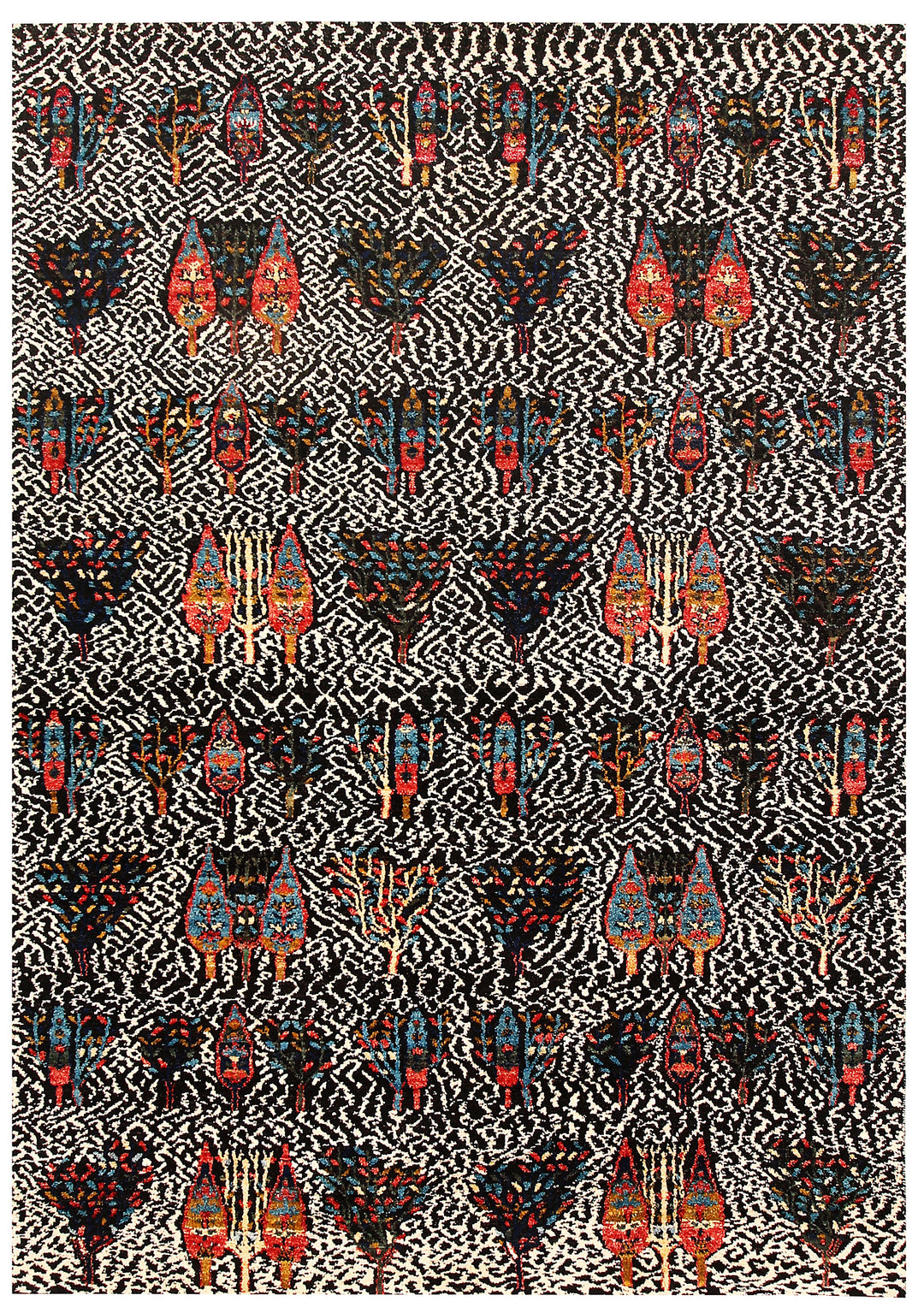 Multi Colored Gabbeh 5' 6 x 7' 10 - No. 61188 - ALRUG Rug Store