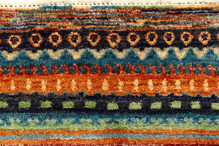 Multi Colored Gabbeh 2' 7 x 11' 8 - No. 61189 - ALRUG Rug Store