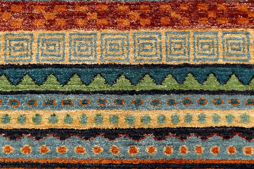 Multi Colored Gabbeh 2' 7 x 11' 8 - No. 61189 - ALRUG Rug Store