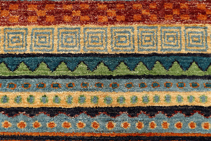 Multi Colored Gabbeh 2' 7 x 11' 8 - No. 61189 - ALRUG Rug Store
