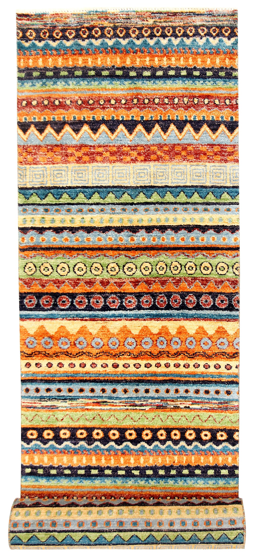 Multi Colored Gabbeh 2' 7 x 11' 8 - No. 61189 - ALRUG Rug Store