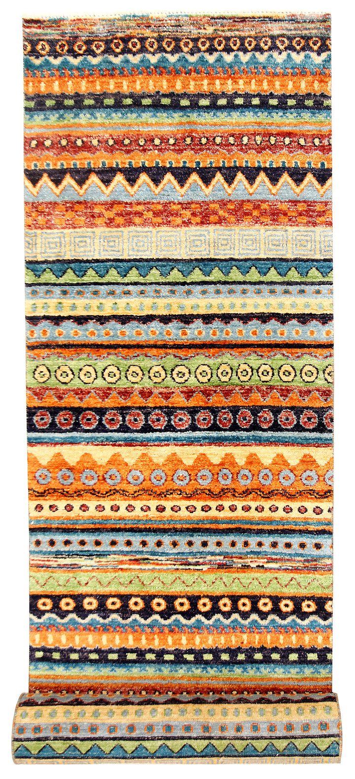 Multi Colored Gabbeh 2' 7 x 11' 8 - No. 61189 - ALRUG Rug Store