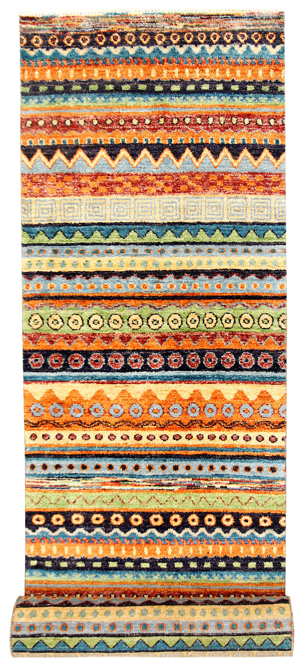 Multi Colored Gabbeh 2' 7 x 11' 8 - No. 61189 - ALRUG Rug Store
