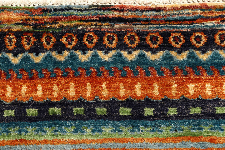 Multi Colored Gabbeh 2' 6 x 11' 7 - No. 61190 - ALRUG Rug Store