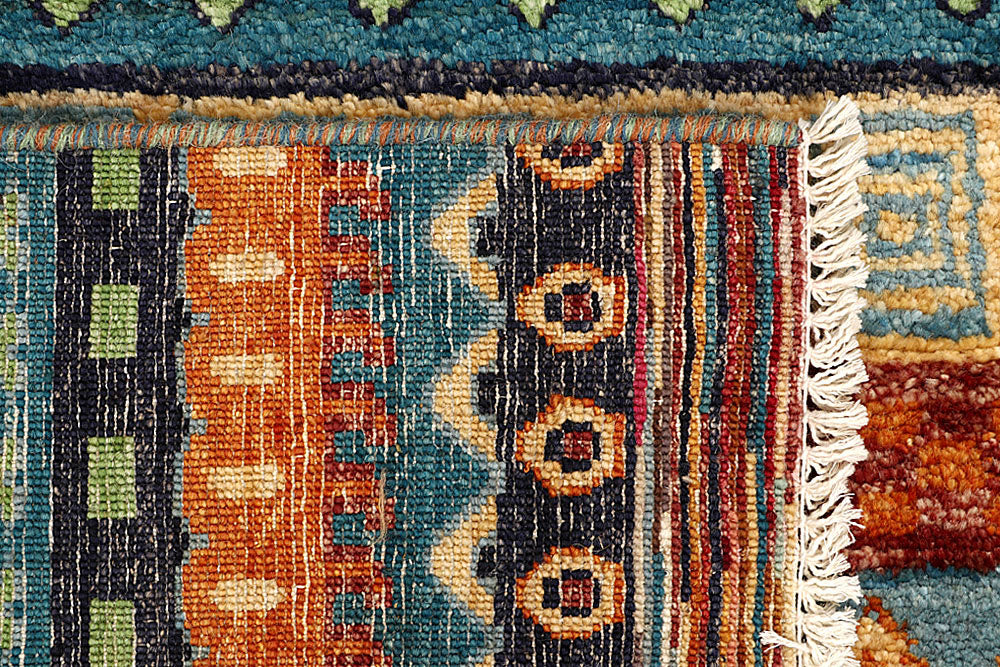 Multi Colored Gabbeh 2' 6 x 11' 7 - No. 61190 - ALRUG Rug Store