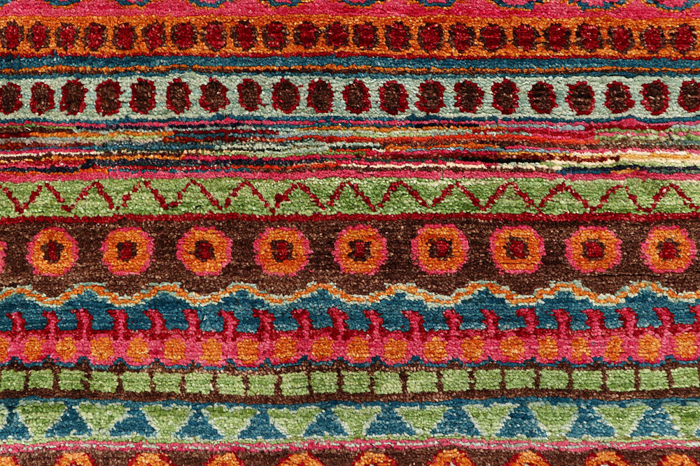 Multi Colored Gabbeh 2' 7 x 16' 9 - No. 61191 - ALRUG Rug Store