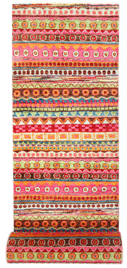 Multi Colored Gabbeh 2' 7 x 16' 9 - No. 61191 - ALRUG Rug Store