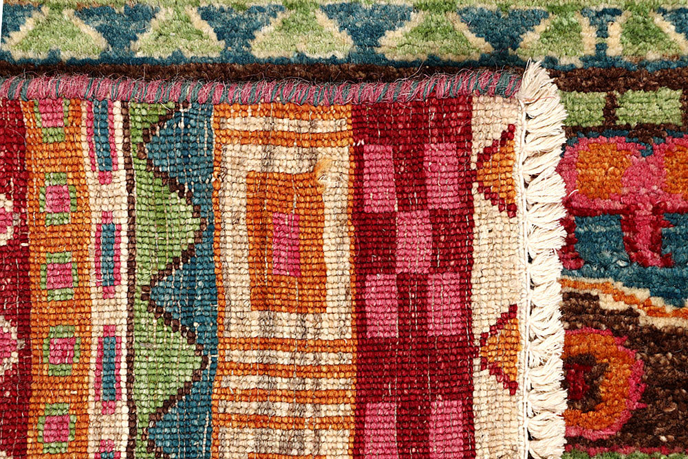 Multi Colored Gabbeh 2' 7 x 15' 9 - No. 61192 - ALRUG Rug Store