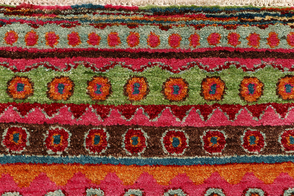 Multi Colored Gabbeh 2' 7 x 16' 7 - No. 61193 - ALRUG Rug Store