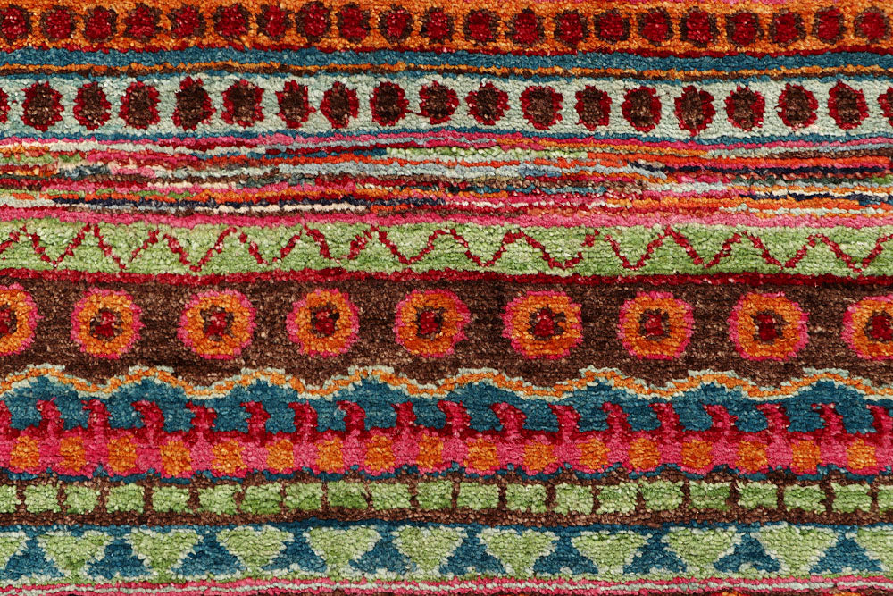Multi Colored Gabbeh 2' 7 x 16' 7 - No. 61193 - ALRUG Rug Store
