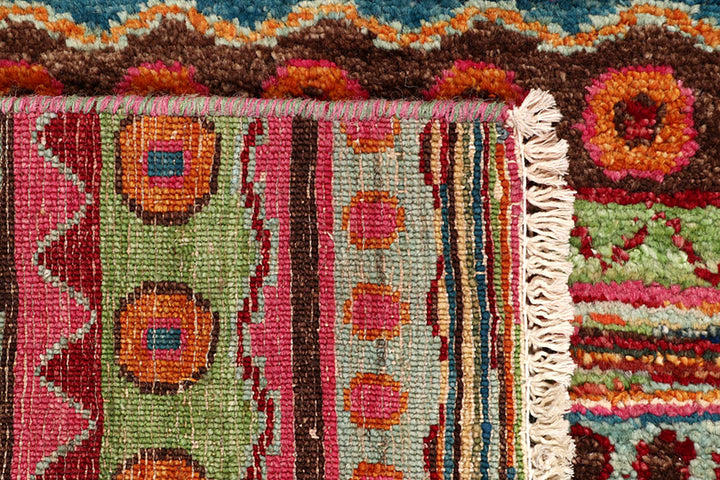 Multi Colored Gabbeh 2' 7 x 16' 7 - No. 61193 - ALRUG Rug Store