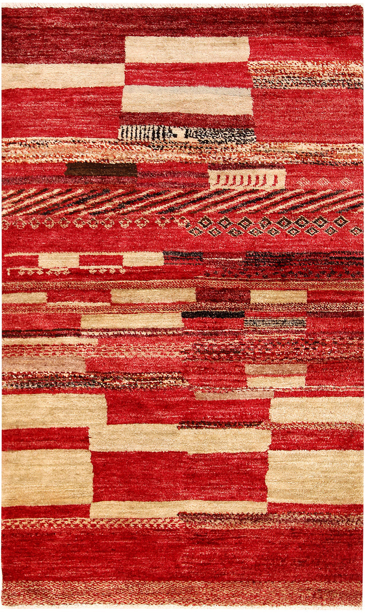 Multi Colored Gabbeh 2' 11 x 5' - No. 61197 - ALRUG Rug Store