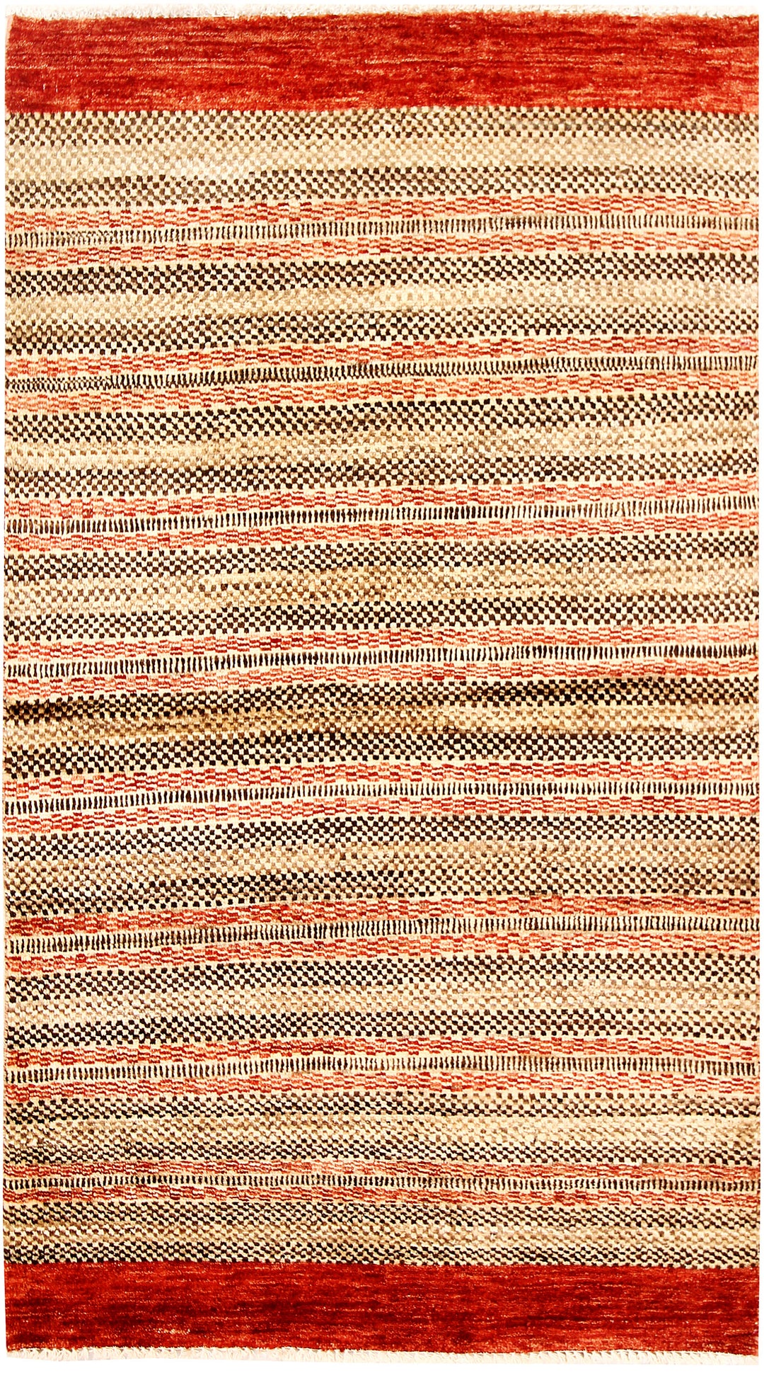 Multi Colored Gabbeh 3' 1 x 5' 3 - No. 61198 - ALRUG Rug Store