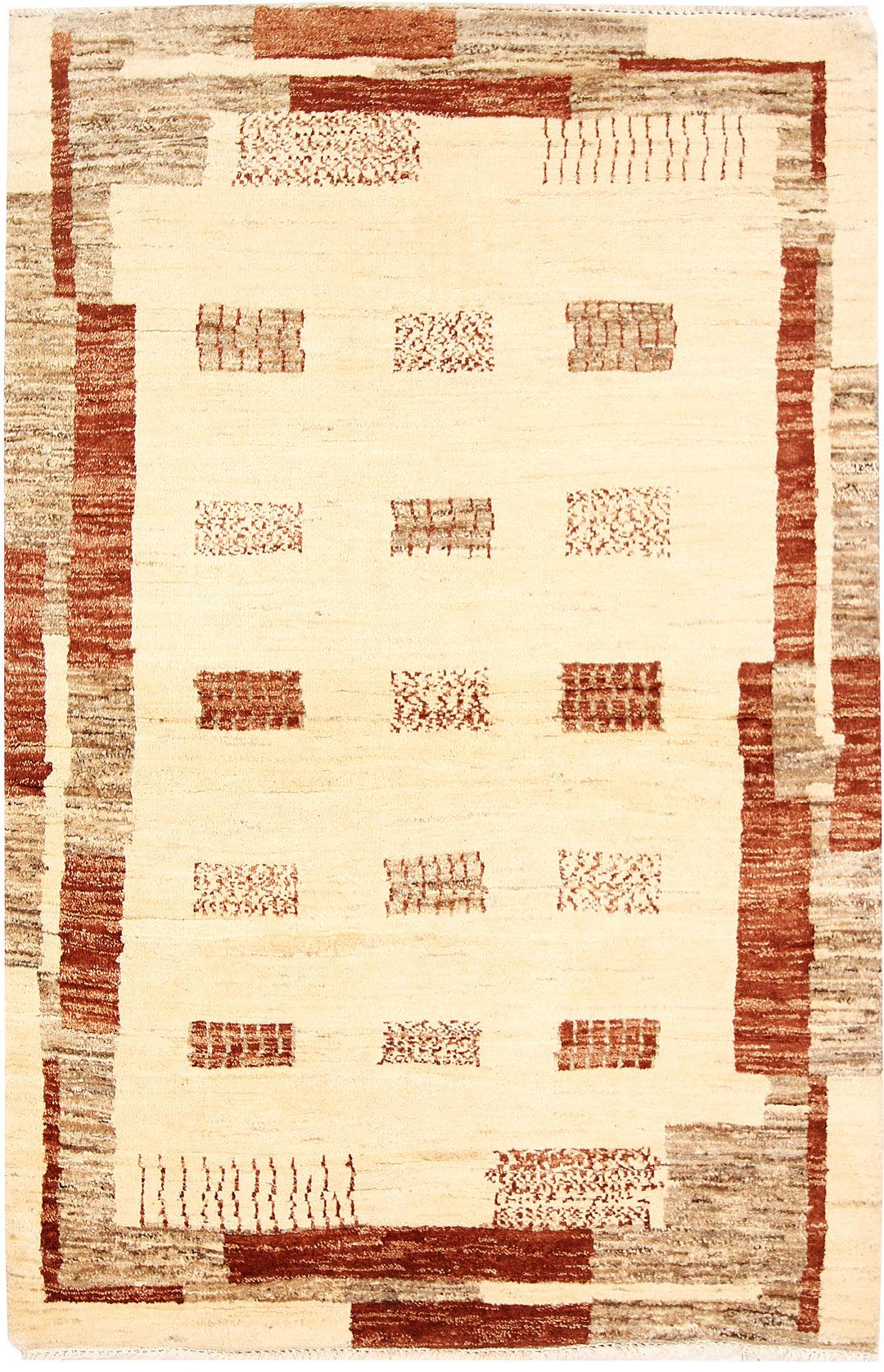 Cornsilk Gabbeh 3' 4 x 5' 1 - No. 61202 - ALRUG Rug Store