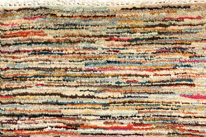 Multi Colored Gabbeh 3' 2 x 5' - No. 61204 - ALRUG Rug Store