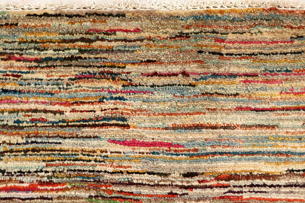 Multi Colored Gabbeh 3' 2 x 5' - No. 61204 - ALRUG Rug Store