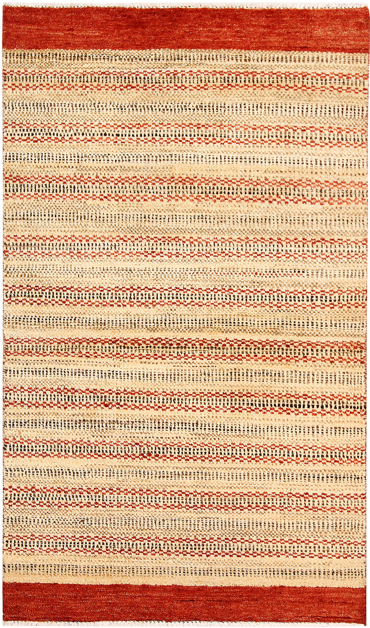 Multi Colored Gabbeh 3' x 5' - No. 61206 - ALRUG Rug Store