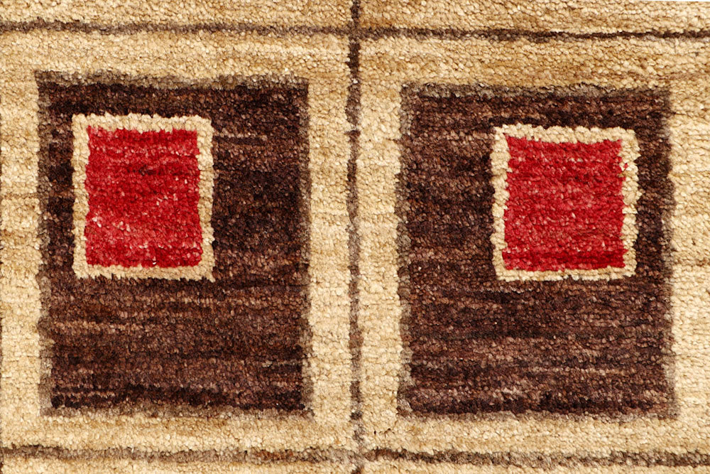 Wheat Gabbeh 3' x 5' 2 - No. 61207 - ALRUG Rug Store