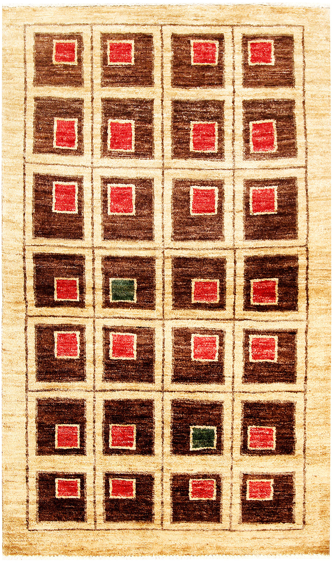 Wheat Gabbeh 3' x 5' 2 - No. 61207 - ALRUG Rug Store