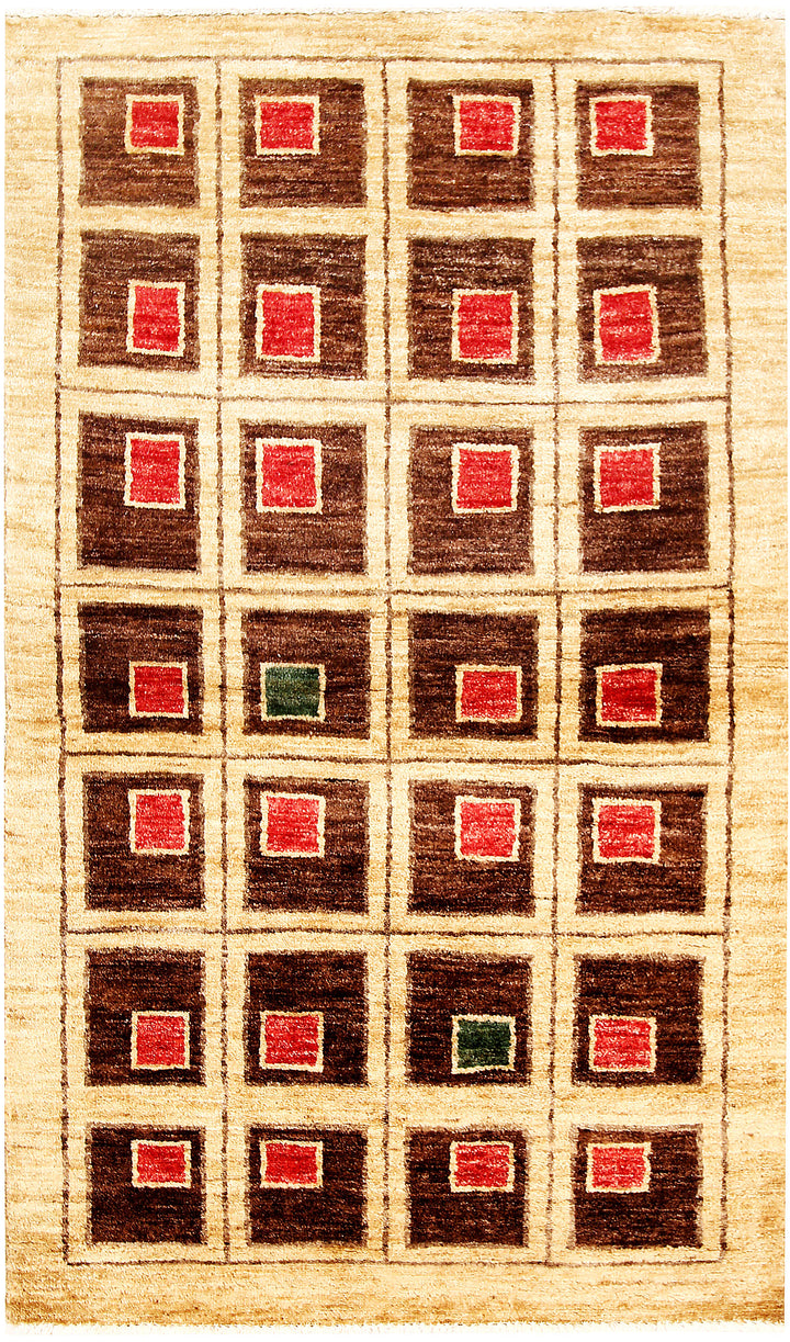 Wheat Gabbeh 3' x 5' 2 - No. 61207 - ALRUG Rug Store