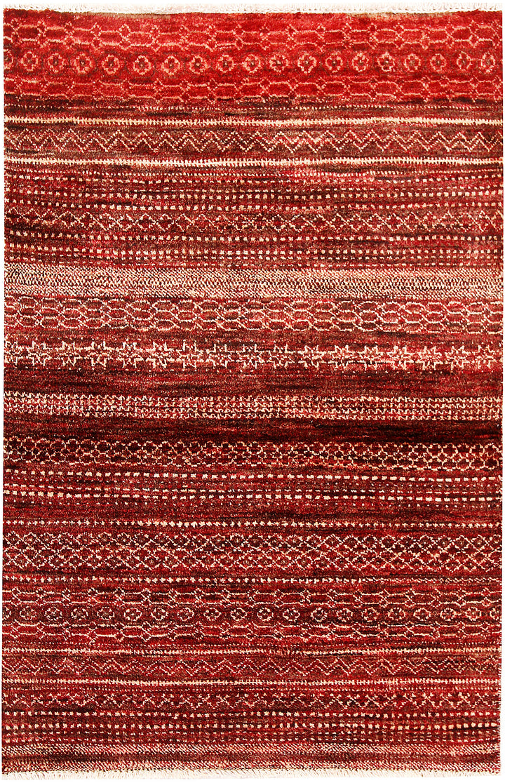 Maroon Gabbeh 3' 1 x 4' 8 - No. 61209 - ALRUG Rug Store