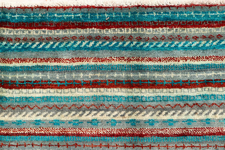 Multi Colored Gabbeh 5' 2 x 6' 10 - No. 61215 - ALRUG Rug Store