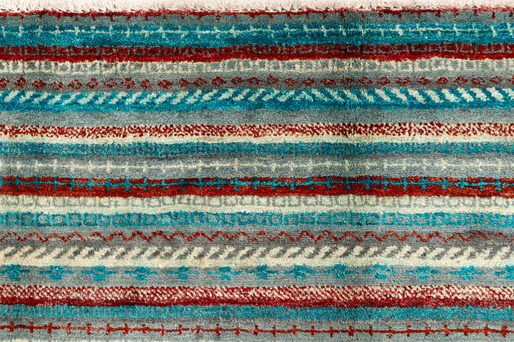 Multi Colored Gabbeh 5' 2 x 6' 10 - No. 61215 - ALRUG Rug Store