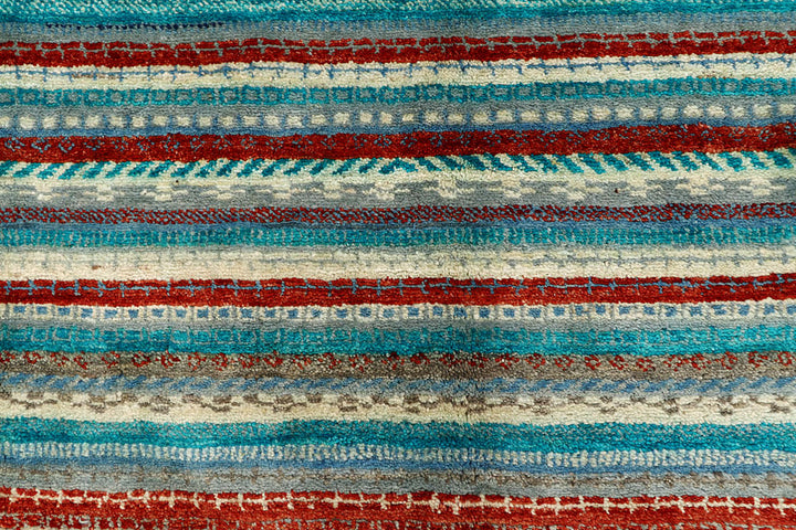Multi Colored Gabbeh 5' 2 x 6' 10 - No. 61215 - ALRUG Rug Store