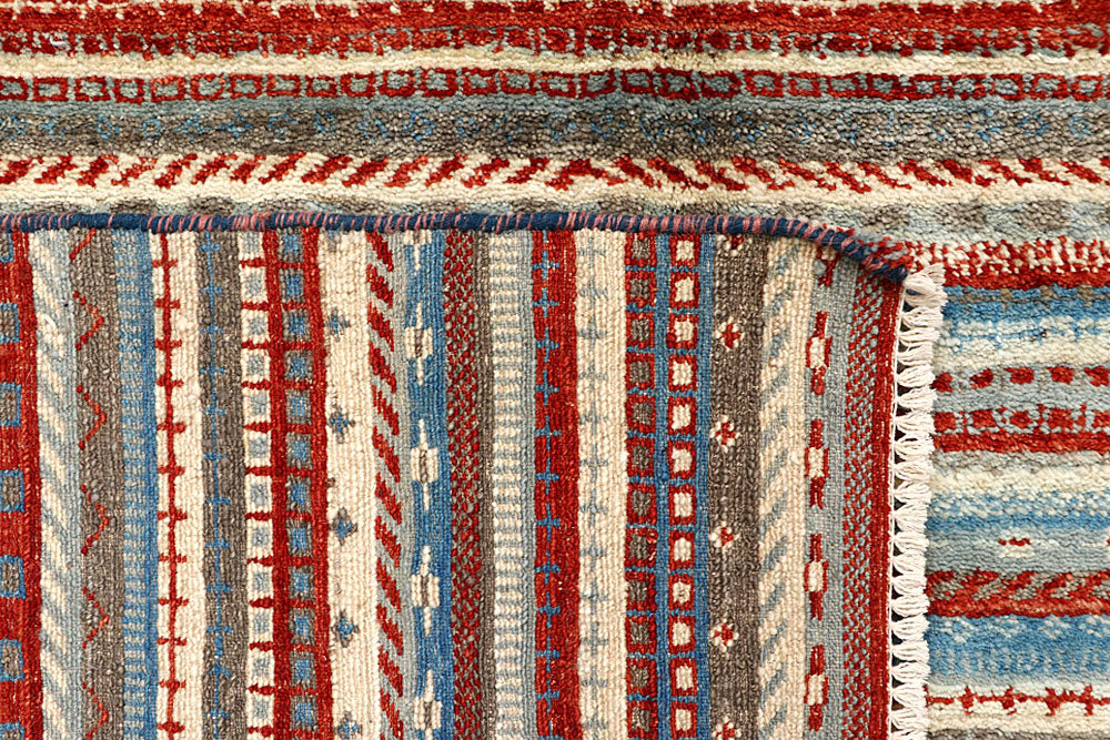 Multi Colored Gabbeh 5' 2 x 6' 10 - No. 61215 - ALRUG Rug Store