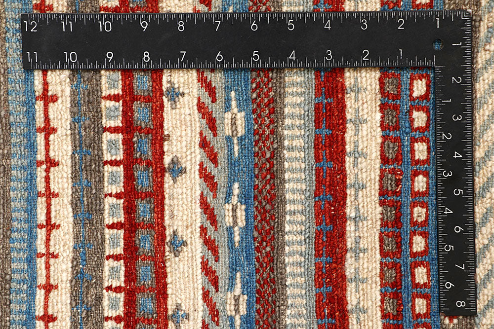 Multi Colored Gabbeh 5' 2 x 6' 10 - No. 61215 - ALRUG Rug Store