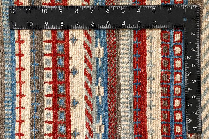 Multi Colored Gabbeh 5' 2 x 6' 10 - No. 61215 - ALRUG Rug Store