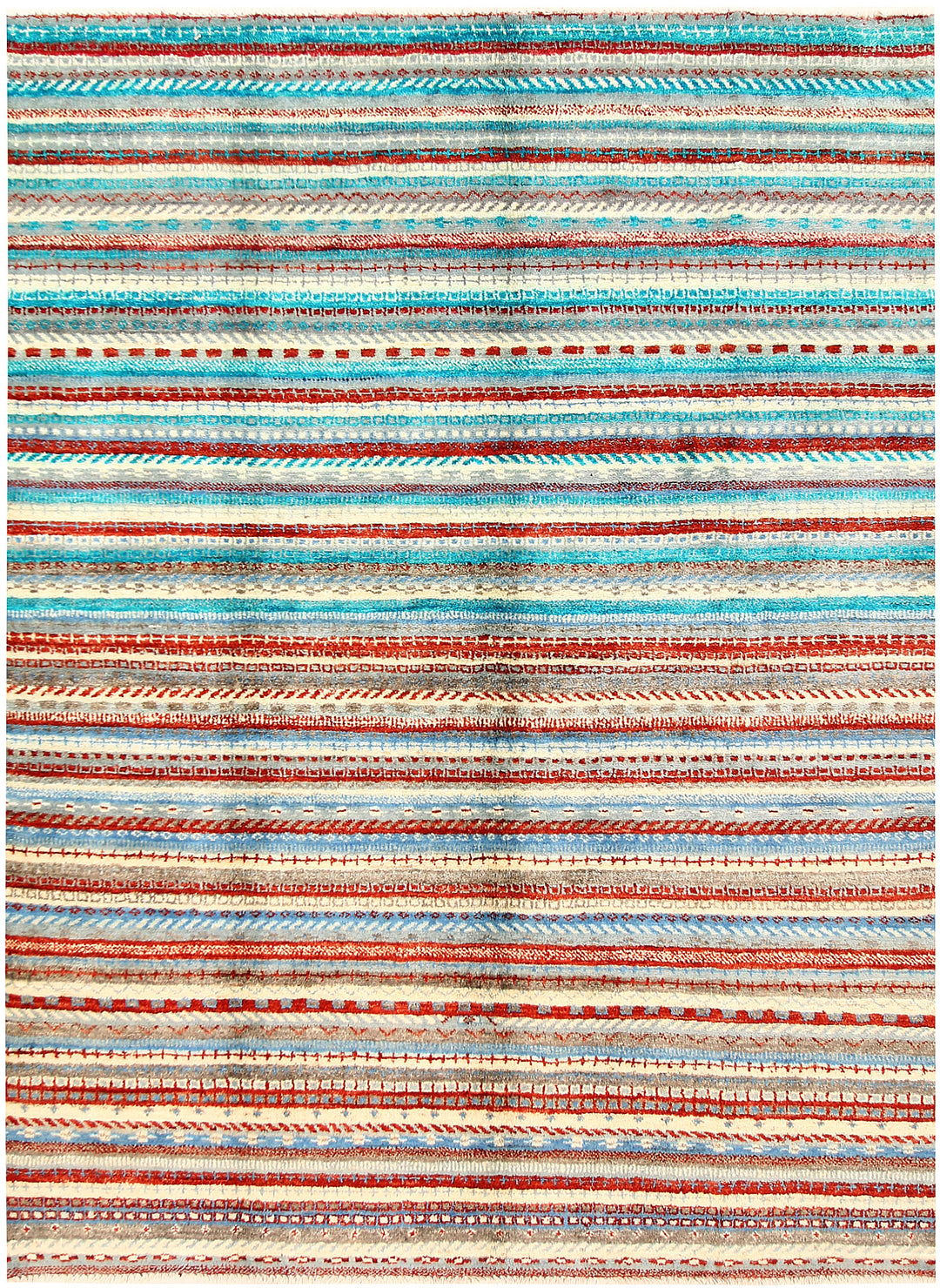 Multi Colored Gabbeh 5' 2 x 6' 10 - No. 61215 - ALRUG Rug Store