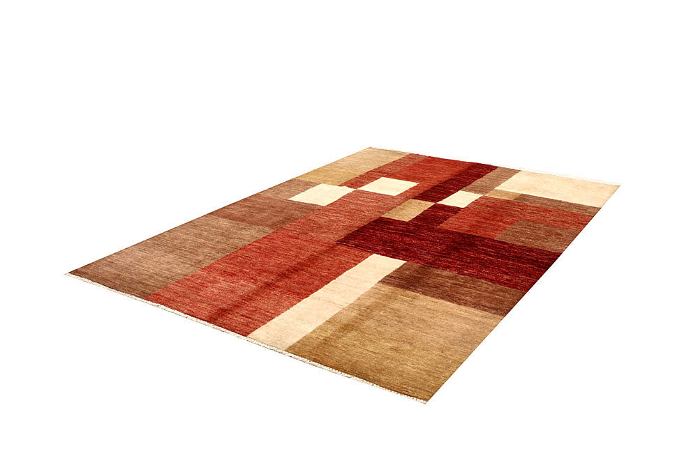 Multi Colored Gabbeh 5' 7 x 7' 10 - No. 61216 - ALRUG Rug Store