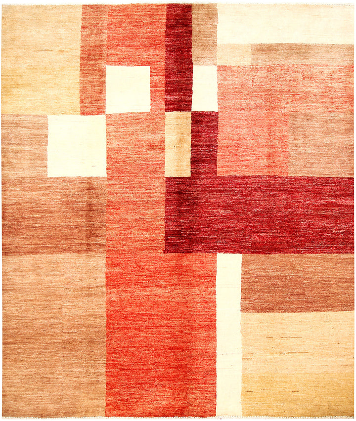 Multi Colored Gabbeh 6' 11 x 7' 11 - No. 61217 - ALRUG Rug Store