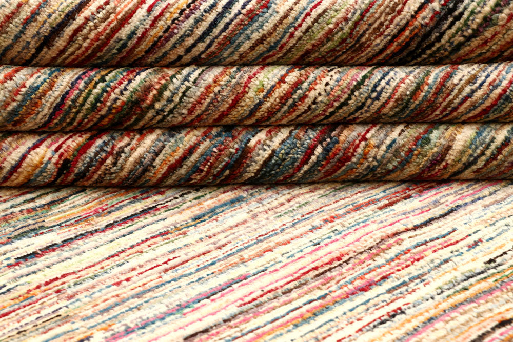 Multi Colored Gabbeh 7' x 9' 7 - No. 61222 - ALRUG Rug Store