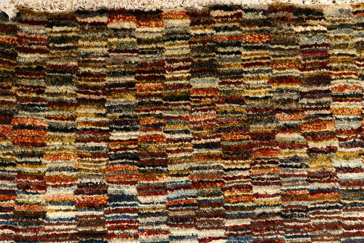 Multi Colored Gabbeh 2' 1 x 6' 7 - No. 61227 - ALRUG Rug Store