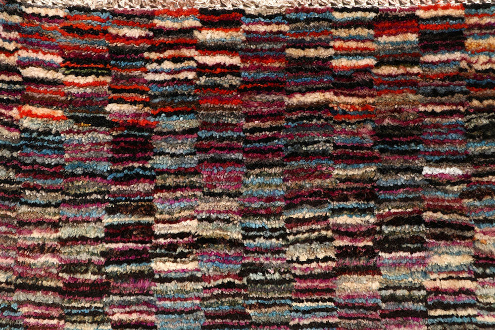 Multi Colored Gabbeh 2' 1 x 7' 5 - No. 61228 - ALRUG Rug Store