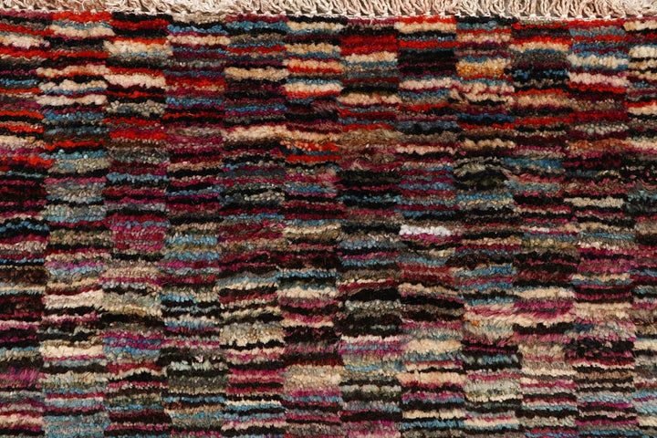 Multi Colored Gabbeh 2' 1 x 7' 5 - No. 61228 - ALRUG Rug Store