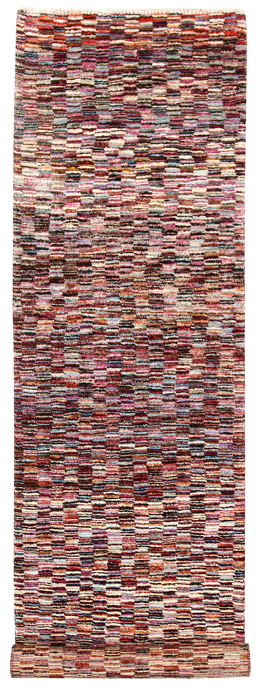 Multi Colored Gabbeh 2' 1 x 7' 5 - No. 61228 - ALRUG Rug Store