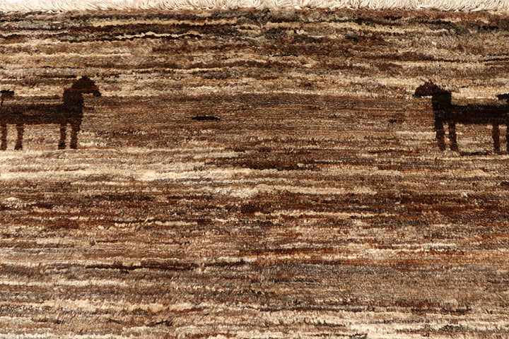 Tan Gabbeh 3' x 5' 4 - No. 61230 - ALRUG Rug Store