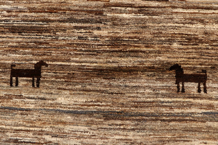 Tan Gabbeh 3' x 5' 4 - No. 61230 - ALRUG Rug Store