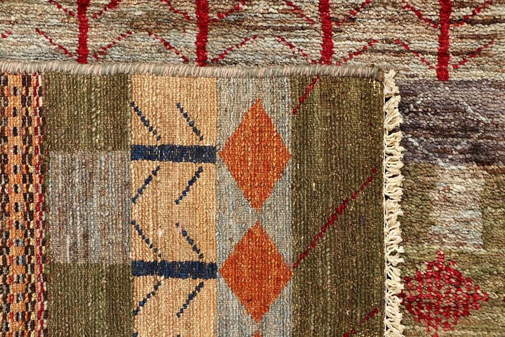 Multi Colored Gabbeh 3' 1 x 5' 4 - No. 61231 - ALRUG Rug Store