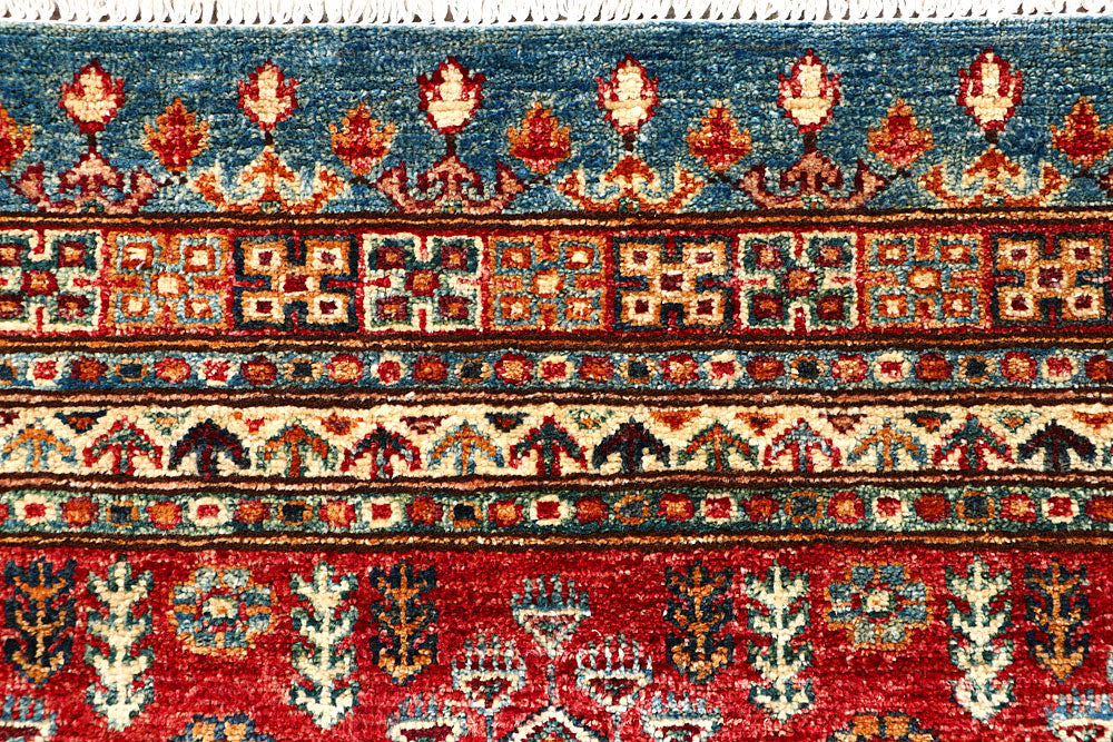 Multi Colored Kazak 2' 9 x 9' 7 - No. 61245 - ALRUG Rug Store