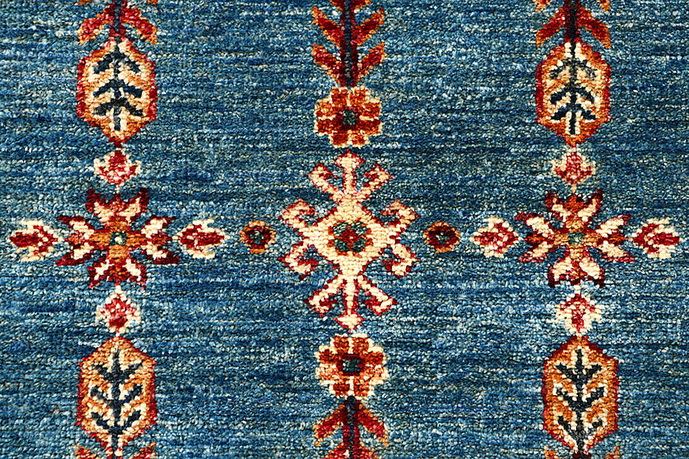 Multi Colored Kazak 2' 9 x 9' 7 - No. 61245 - ALRUG Rug Store