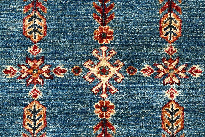 Multi Colored Kazak 2' 9 x 9' 7 - No. 61245 - ALRUG Rug Store