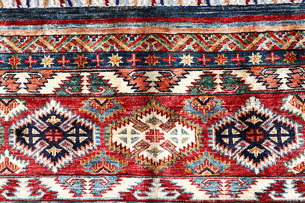 Multi Colored Kazak 5' 8 x 7' 7 - No. 61249 - ALRUG Rug Store